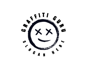 Vandal - Graffiti Smiley Face logo design