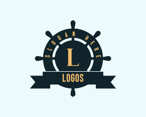 Naval - Sailor Wheel Nautical logo design