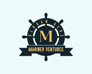 Mariner - Sailor Wheel Nautical logo design