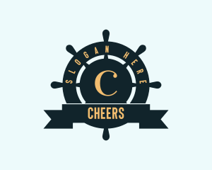 Seafarer - Sailor Wheel Nautical logo design