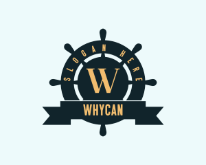 Freight - Sailor Wheel Nautical logo design