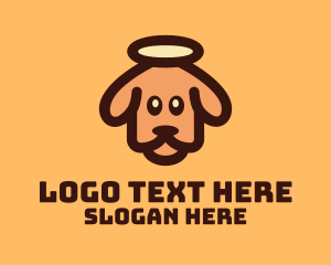 Vet - Brown Puppy Dog Vet logo design