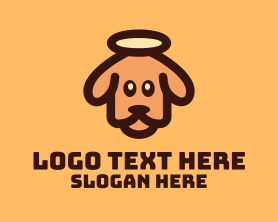 Vet - Brown Puppy Dog Vet logo design