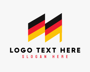 Government - German Patriot Letter M logo design