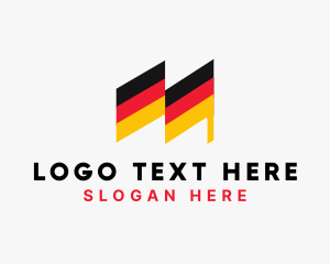 Campaign - German Patriot Letter M logo design