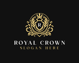 Crown Royalty Shield logo design