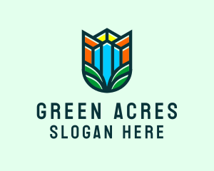 Agricultural - Agriculture Building Letter U logo design