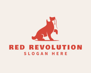 Red Dog Leash logo design