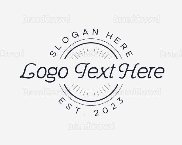 Hipster Company Business Logo