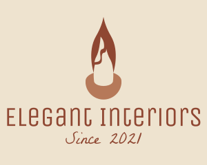 Bohemian Candle Decor  logo design