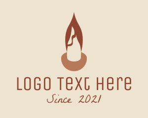 Brown - Bohemian Candle Decor logo design