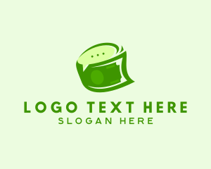 Green - Money Cash Chat logo design