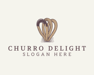 Churros - Sweet Churros Dessert logo design