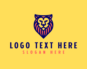 Character - Wild Lion Safari logo design