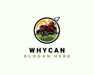 Lawn Mower Gardening Logo