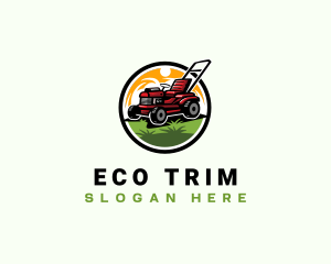 Lawn Mower Gardening logo design