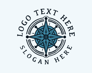 Tour - Compass Navigation Tour logo design