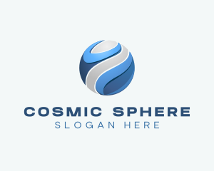 3D Sphere Technology logo design