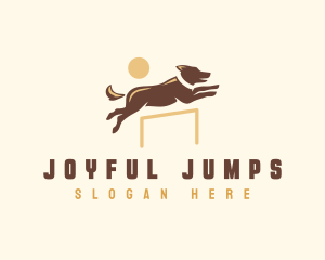 Dog Training Hurdle logo design