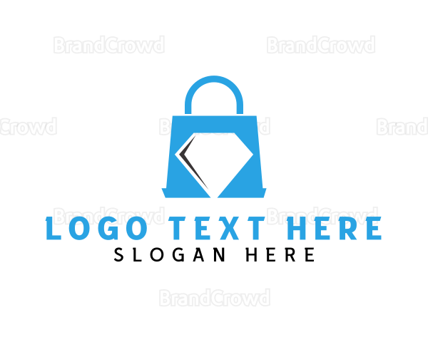 Diamond Shopping Bag Logo