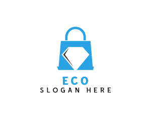 Diamond Shopping Bag Logo