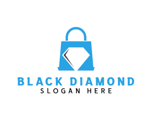 Diamond Shopping Bag logo design