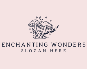 Magic - Magic Mushroom Herb logo design