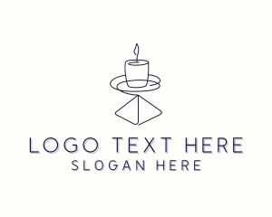 Candlelight - Candle Interior Designer Decor logo design