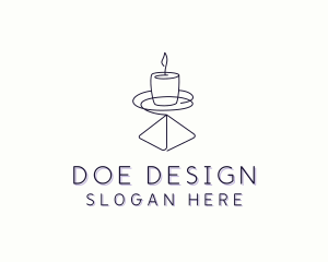 Candle Interior Designer Decor logo design