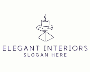 Candle Interior Designer Decor logo design