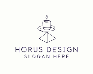 Candle Interior Designer Decor logo design