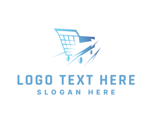 Shipping - Shopping Cart Arrow logo design