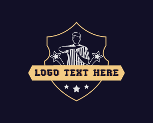 Emblem - Sports Professional Referee logo design