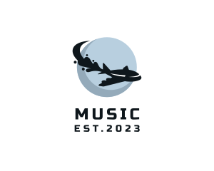 Agency - Globe Flying Airplane logo design