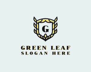 Leaf Royal Ornament logo design