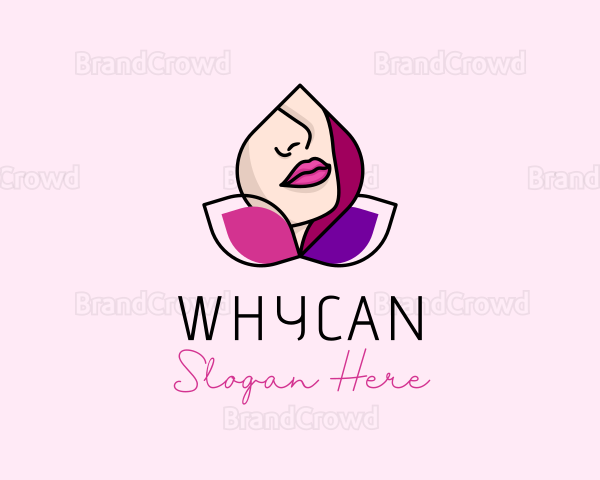 Woman Beauty Lips Logo
