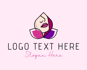 Health - Woman Beauty Lips logo design
