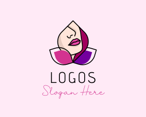 Colorful - Woman Beauty Lips logo design