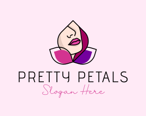 Woman Beauty Lips logo design