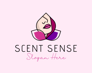 Nose - Woman Beauty Lips logo design