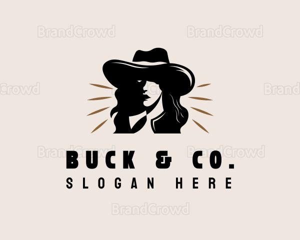 Cowgirl Hat Texas Logo