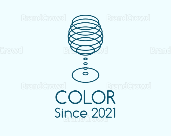 Outline Wine Glass Logo