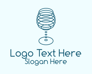 Outline Wine Glass  Logo