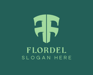 Modern Creative Shield Letter F logo design