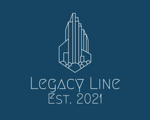 Cityscape Line Art logo design