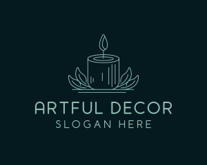 Candle Spa Decor logo design