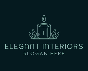 Candle Spa Decor logo design