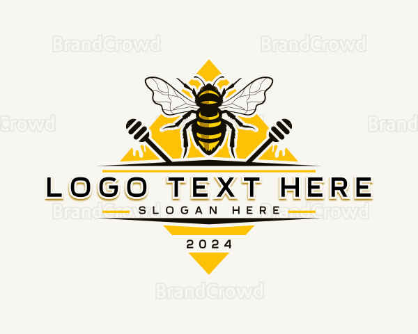 Bee Hive Honey Logo