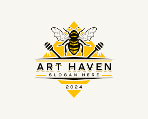 Bee Hive Honey logo design