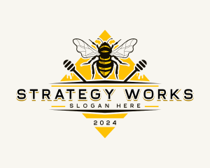 Bee Hive Honey logo design